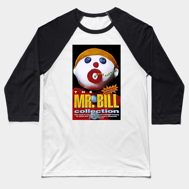 Mr. Bill - Graphic 1 Baseball T-Shirt by davidbstudios